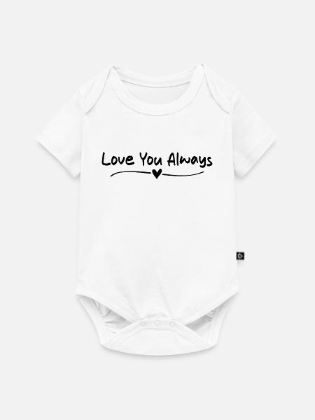 Liebe dich immer - Baby Premium Kurzarmbody - Weiß