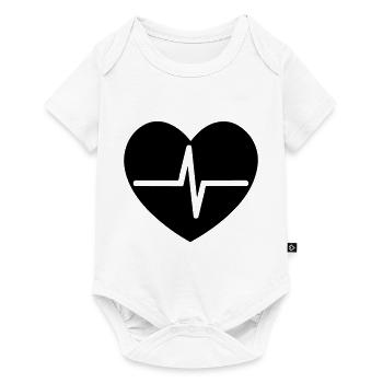 heartbeat - Baby Premium short-sleeve bodysuit - white - Front