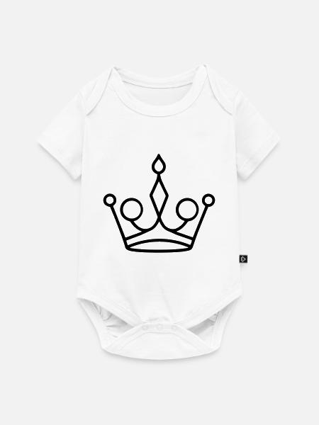 Diadem - Baby Premium Kurzarmbody - Weiß