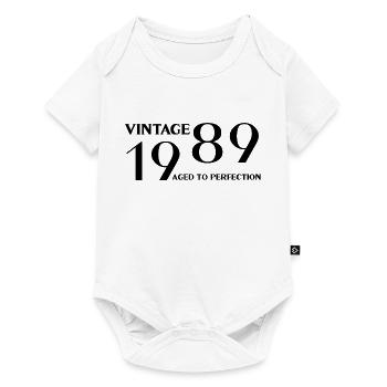 Vintage 1989 aged to perfection - Body à manches courtes Premium Bébé - blanc - Devant