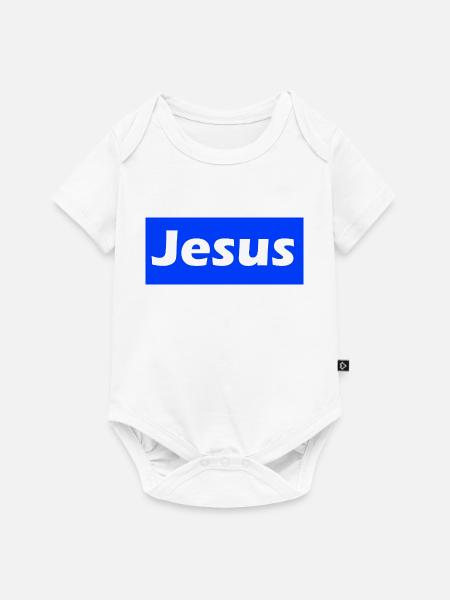 Jesus - Baby Premium Kurzarmbody - Weiß