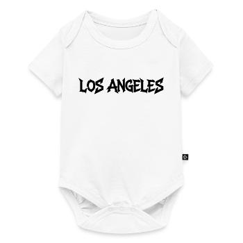 Lettrage de Los Angeles - Body à manches courtes Premium Bébé - blanc - Devant