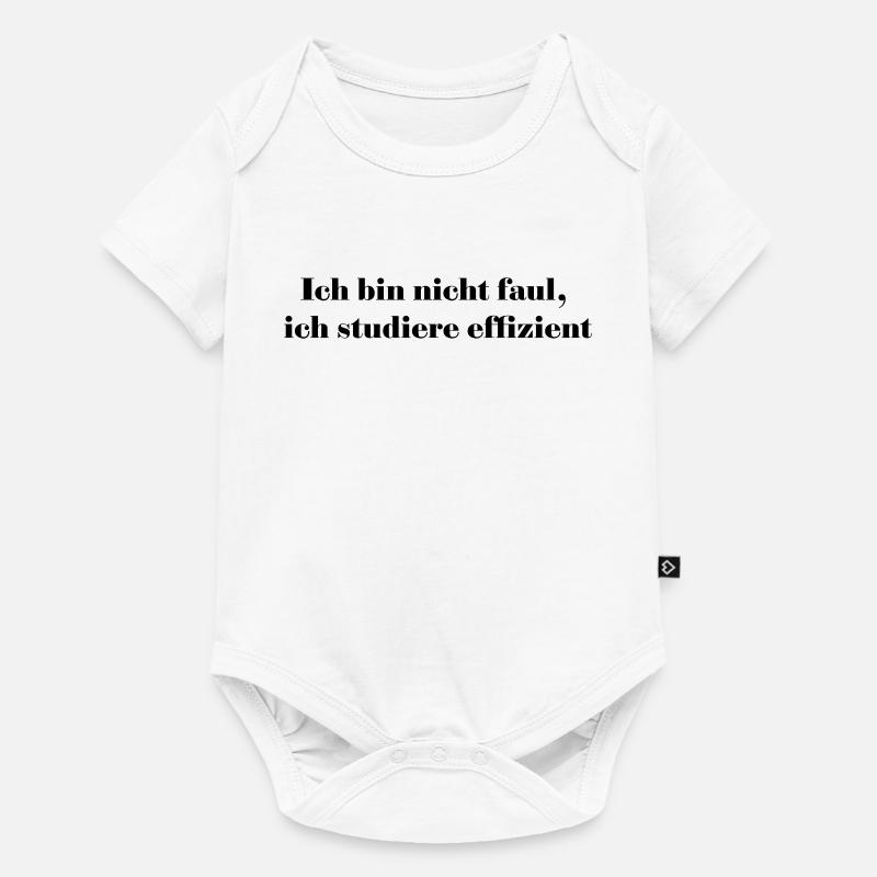 I'm not lazy, I'm studying efficiently - Baby Premium short-sleeve bodysuit - white