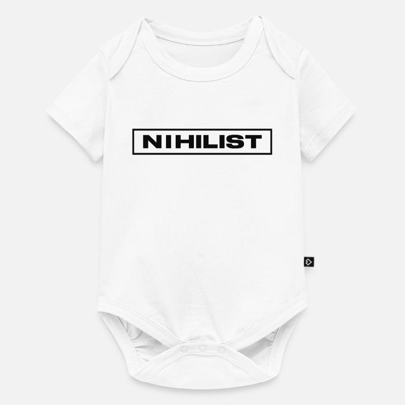 NIHILIST_DARK - Body à manches courtes Premium Bébé - blanc