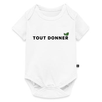 Tout_donner_ecologie - Body à manches courtes Premium Bébé - blanc - Devant