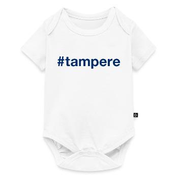Tampere Suomi Finland Hashtag - Baby Premium short-sleeve bodysuit - white - Front