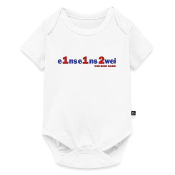 Eins Eins Zwei – Wir Sind Dabei - Feuerwehr - Baby Premium Kurzarmbody - Weiß - Vorne