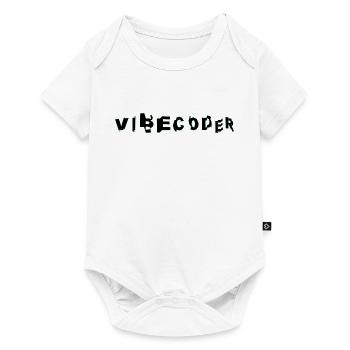 VibeCoder Glitch Neon - Baby Premium short-sleeve bodysuit - white - Front