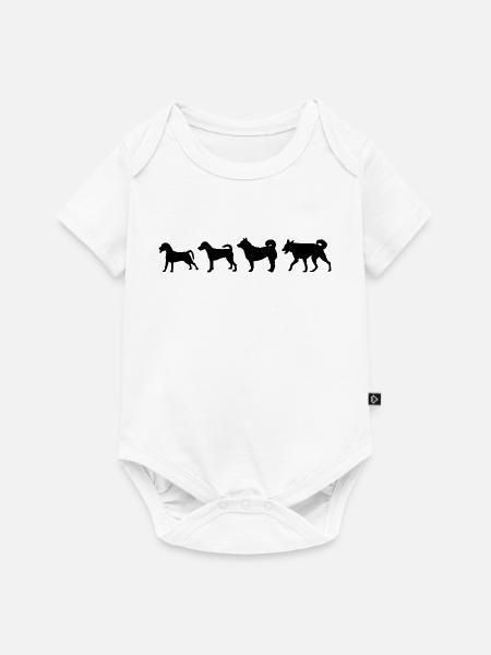Entwicklung des Hundes - Baby Premium Kurzarmbody - Weiß