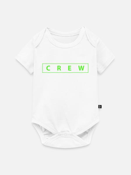crew- - Baby Premium Kurzarmbody - Weiß