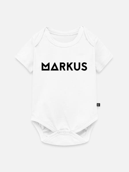 Vorname Markus - Baby Premium Kurzarmbody - Weiß
