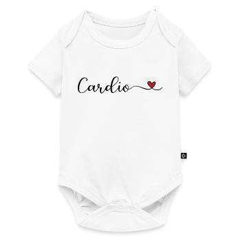 Cardio avec un cœur - Body à manches courtes Premium Bébé - blanc - Devant