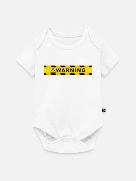 Sicherheitswarnband - Baby Premium Kurzarmbody - Weiß