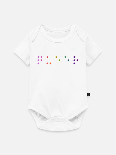Queer Braille - Baby Premium Kurzarmbody - Weiß