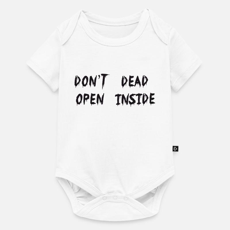 dont-open-dead-inside - Body à manches courtes Premium Bébé - blanc