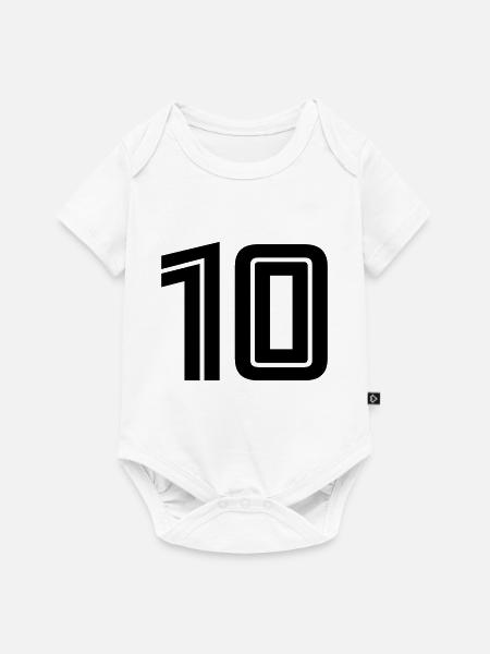 10 - Baby Premium Kurzarmbody - Weiß