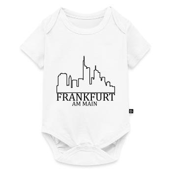 ffm_umriss_frankfurt - Body à manches courtes Premium Bébé - blanc - Devant
