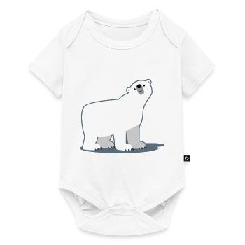 Süß Cartoon-Eisbär von Cheerful Madness!! - Baby Premium Kurzarmbody - Weiß - Vorne