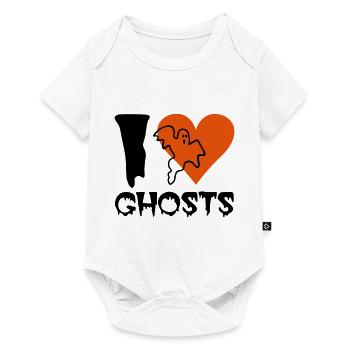 Halloween - Geist - Baby Premium Kurzarmbody - Weiß - Vorne