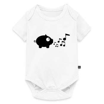 my_pig_whistles - Body à manches courtes Premium Bébé - blanc - Devant