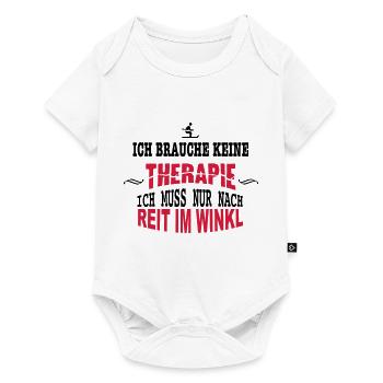 THERAPIE Reit im Winkl - Baby Premium Kurzarmbody - Weiß - Vorne