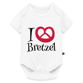 i love bretzel - Body à manches courtes Premium Bébé - blanc - Devant