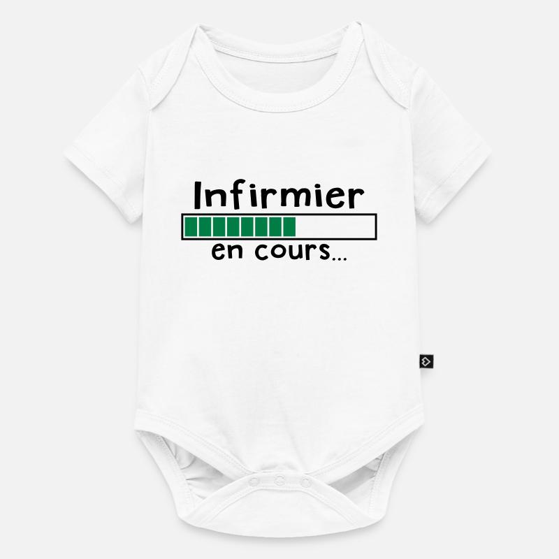 infirmier en cours - Body à manches courtes Premium Bébé - blanc