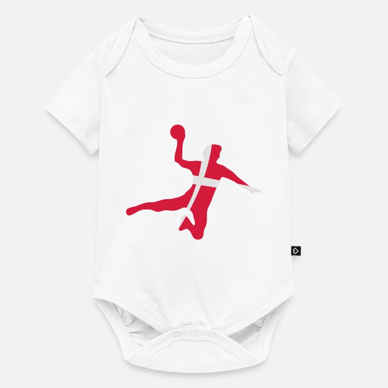 handball denmark - Body à manches courtes Premium Bébé - blanc