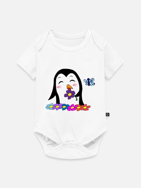 POWI Frühling - Baby Premium Kurzarmbody - Weiß