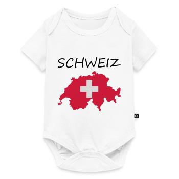 Suisse - Body à manches courtes Premium Bébé - blanc - Devant
