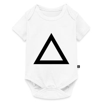 Dreieck - Baby Premium Kurzarmbody - Weiß - Vorne
