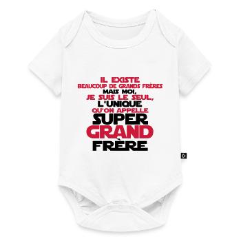 super grand frère le seul - Body à manches courtes Premium Bébé - blanc - Devant