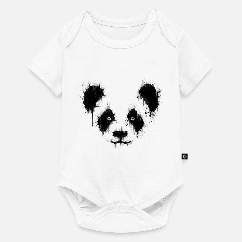 Panda - Body à manches courtes Premium Bébé - blanc
