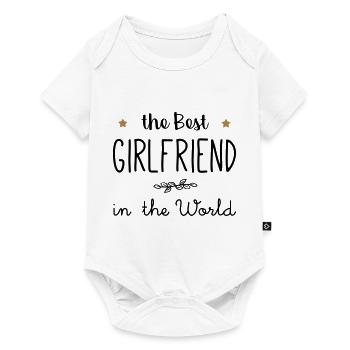 The best girlfriend in the world - Body à manches courtes Premium Bébé - blanc - Devant