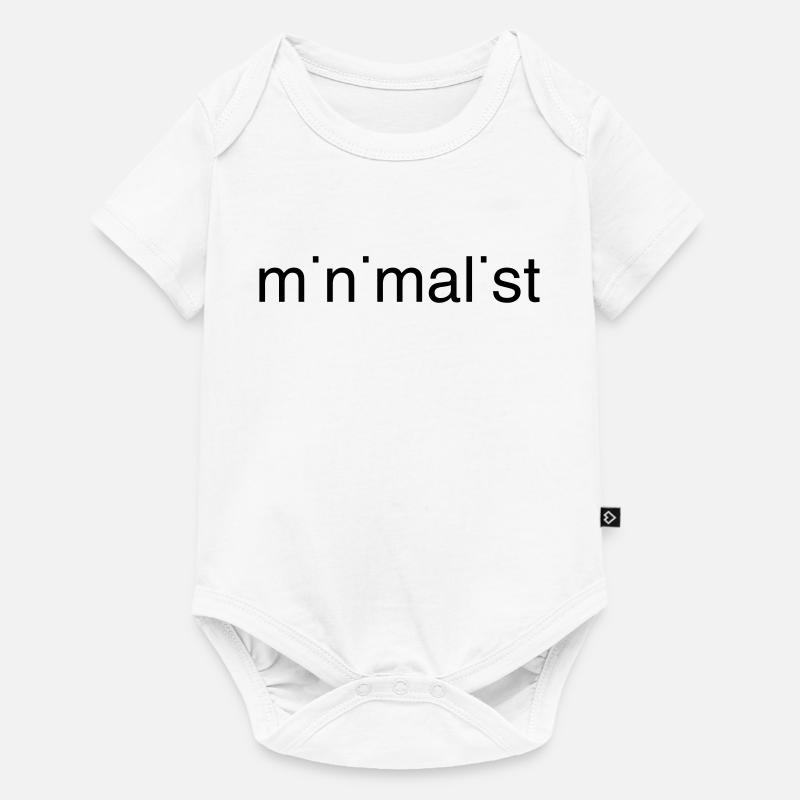 minimaliste - Body à manches courtes Premium Bébé - blanc