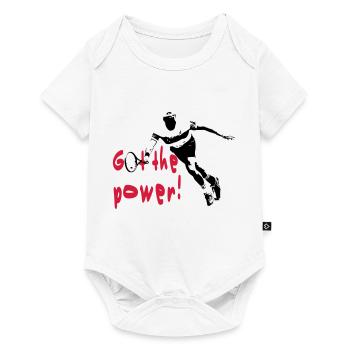 Tennis - Baby Premium Kurzarmbody - Weiß - Vorne