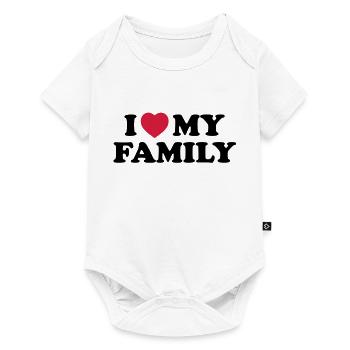 I love my family - Body à manches courtes Premium Bébé - blanc - Devant