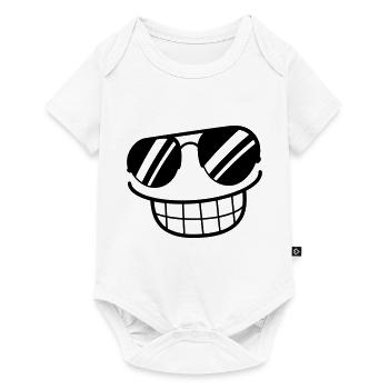 cool_grin - Body à manches courtes Premium Bébé - blanc - Devant