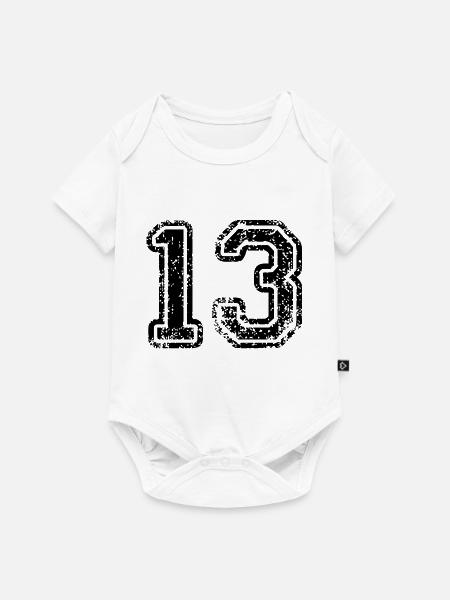 13 - Baby Premium Kurzarmbody - Weiß