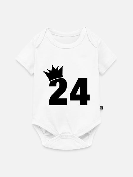 24_krone_f1 - Baby Premium Kurzarmbody - Weiß