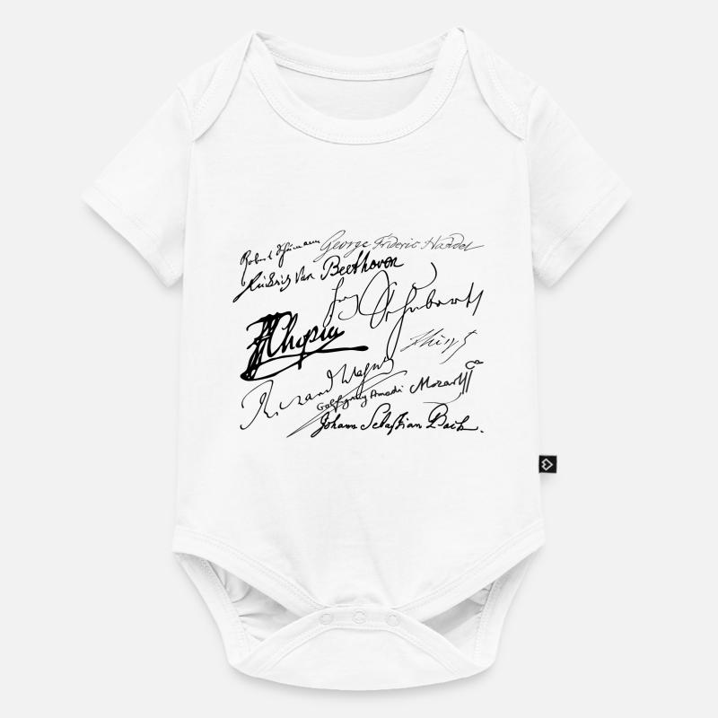 Signatures de Musiciens - Body à manches courtes Premium Bébé - blanc