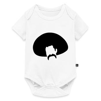 chapeau mexicain moustache mustache5 - Body à manches courtes Premium Bébé - blanc - Devant
