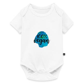 Idée de cadeau de végétarien végétarien - Body à manches courtes Premium Bébé - blanc - Devant