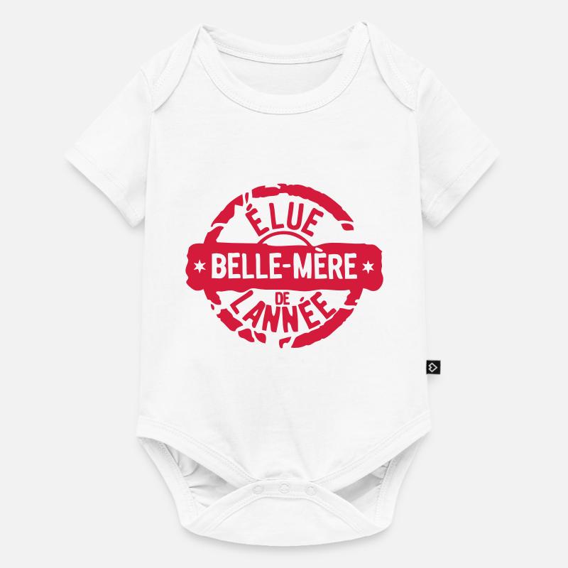 belle mere elue annee meilleurs tampon - Body à manches courtes Premium Bébé - blanc