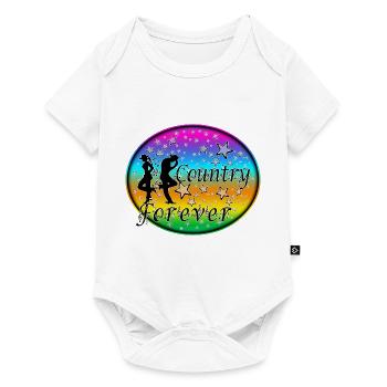 country forever - Body à manches courtes Premium Bébé - blanc - Devant