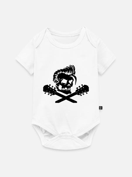 gitarre - Baby Premium Kurzarmbody - Weiß