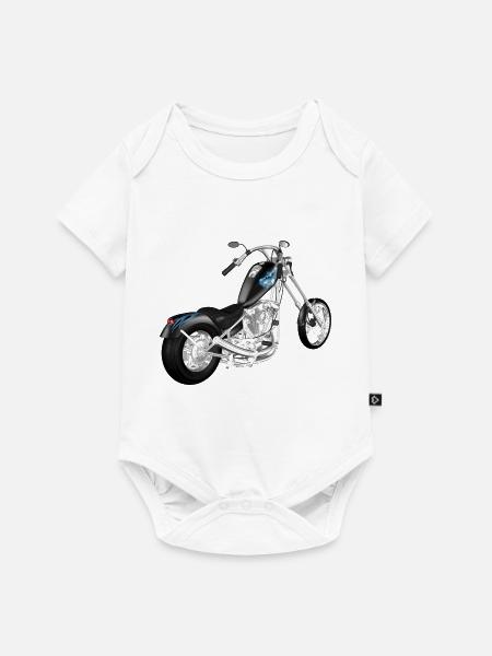 Motorrad - Baby Premium Kurzarmbody - Weiß