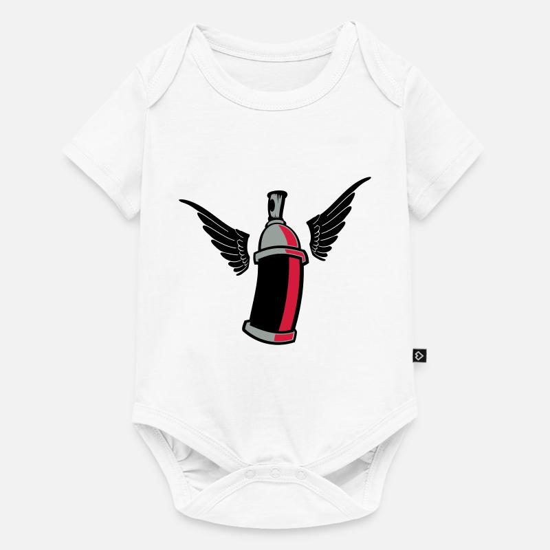 flying_graffiti_can_3c - Body à manches courtes Premium Bébé - blanc
