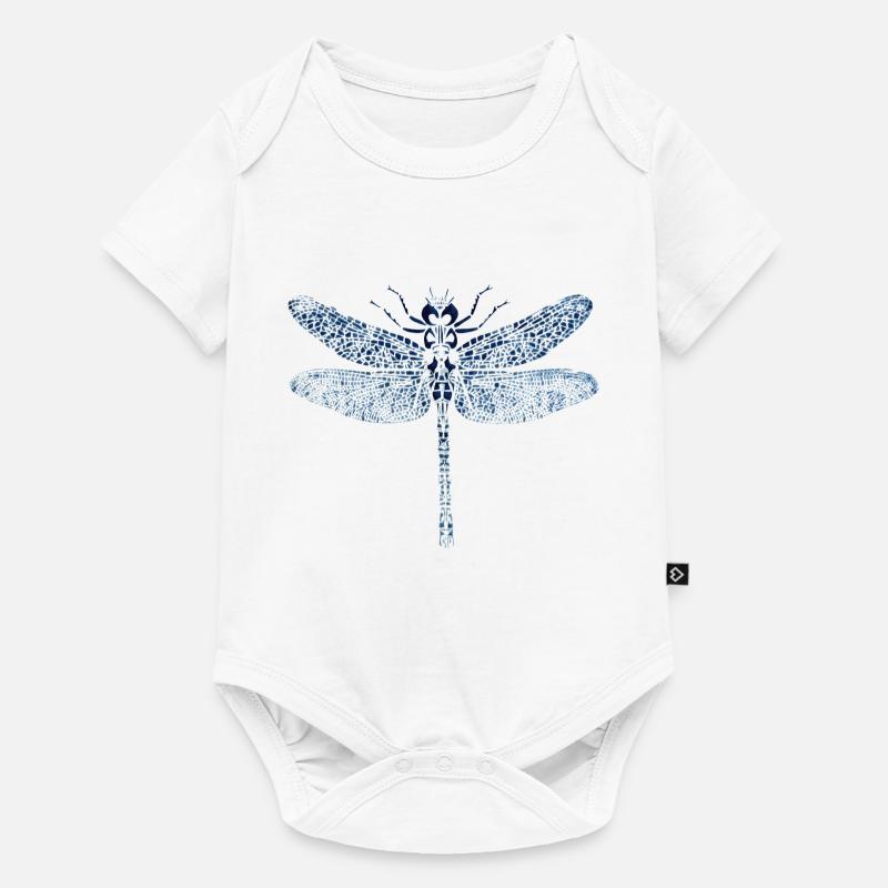 Papillon libellule - Body à manches courtes Premium Bébé - blanc