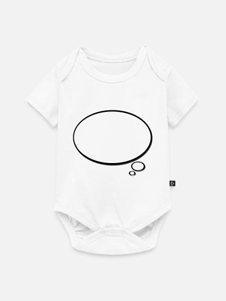 sprechblase - Baby Premium Kurzarmbody - Weiß